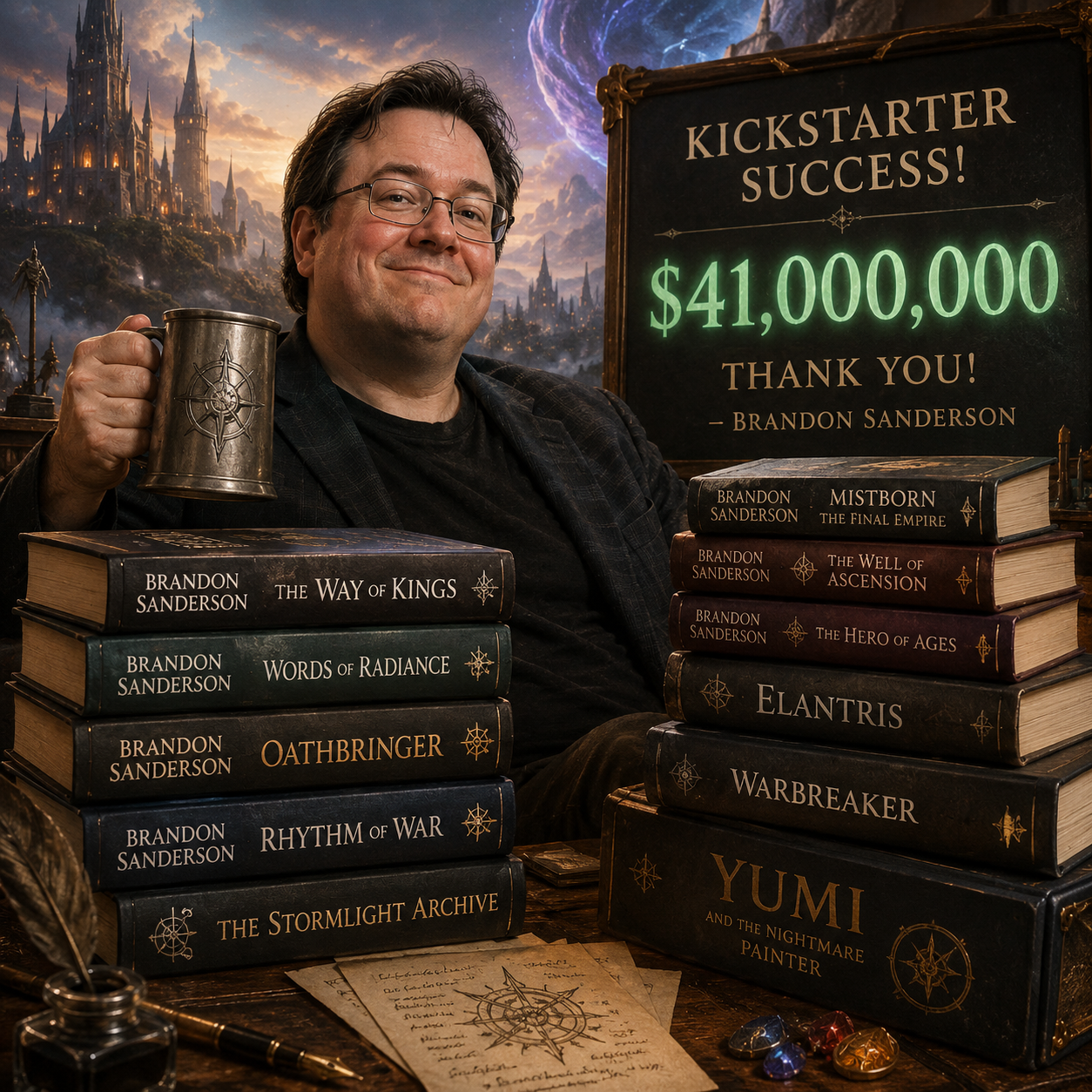 Bestselling fantasy author who built a nine-figure publishing empire